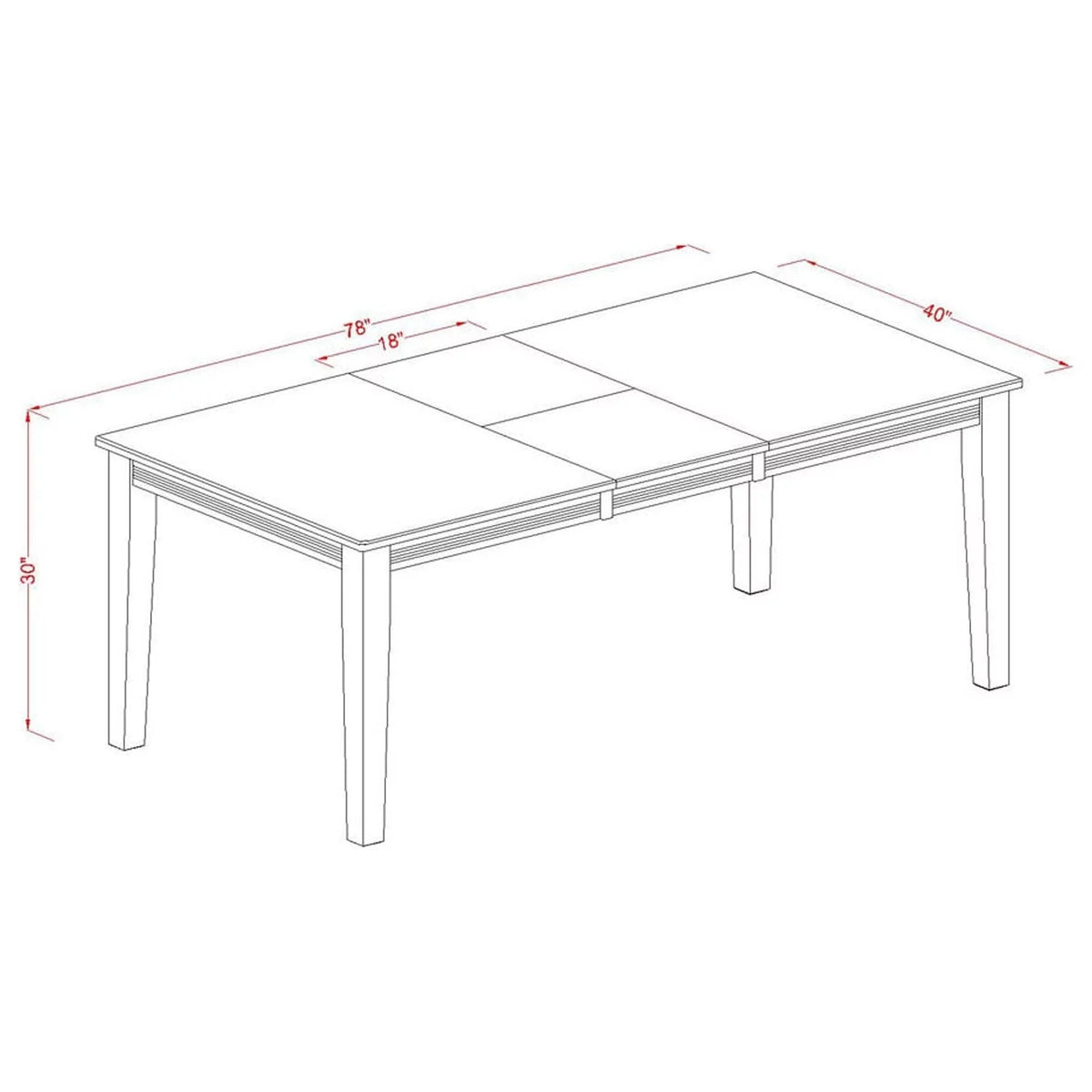 Black 5 Piece Wood Dining Table and Chairs Set K512343