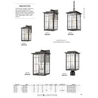 Matte Black 1-Light Sconce N799