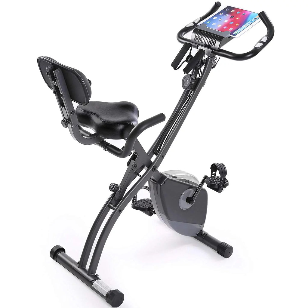 Folding Magnetic Upright Exercise Bike with LCD Monitor S929