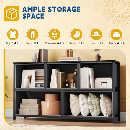 Fabric 5 Drawer Dresser C756649