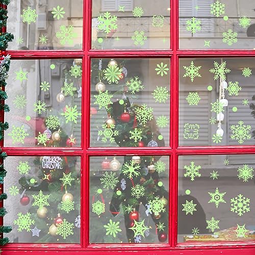 Glow in The Dark Snowflake Window Clings A92683