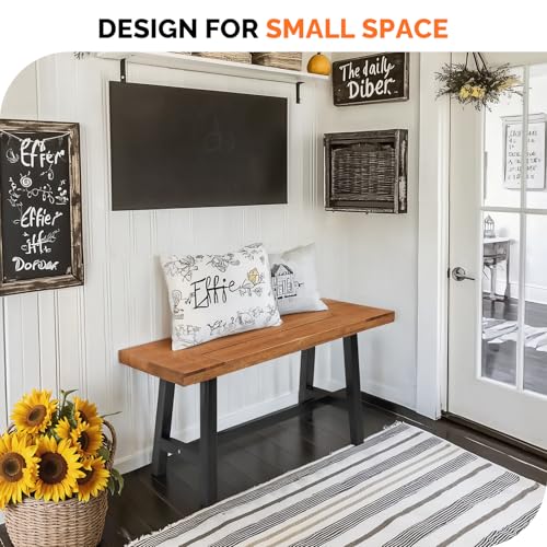 Outdoor Bench with Metal Legs Z6908