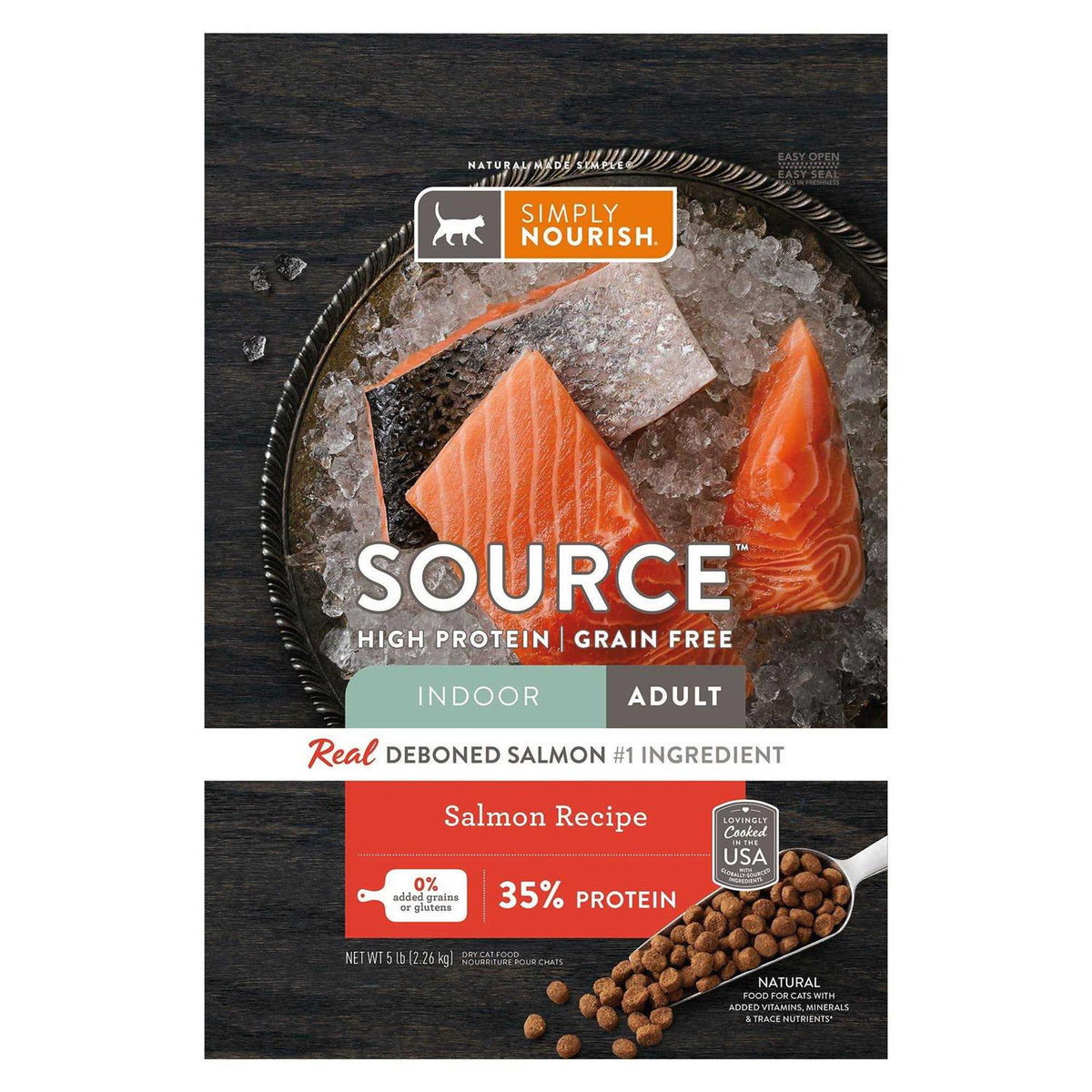 Indoor Cat Dry Food Salmon Natural L175258