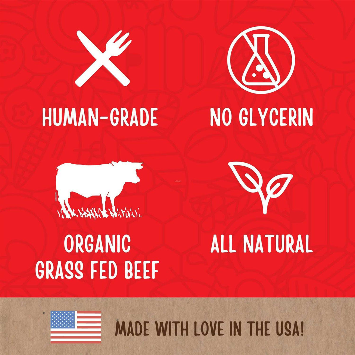 Organic Beef Jerky Dog Treats Y49203