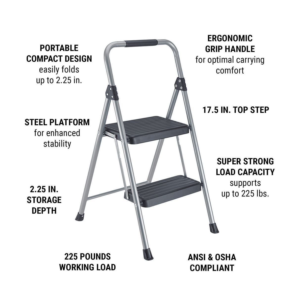 2-Step Steel Stool T311403