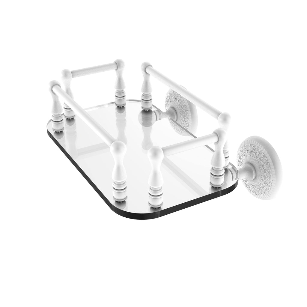 Wall Mounted Glass Guest Towel Tray - Satin Nickel X82965