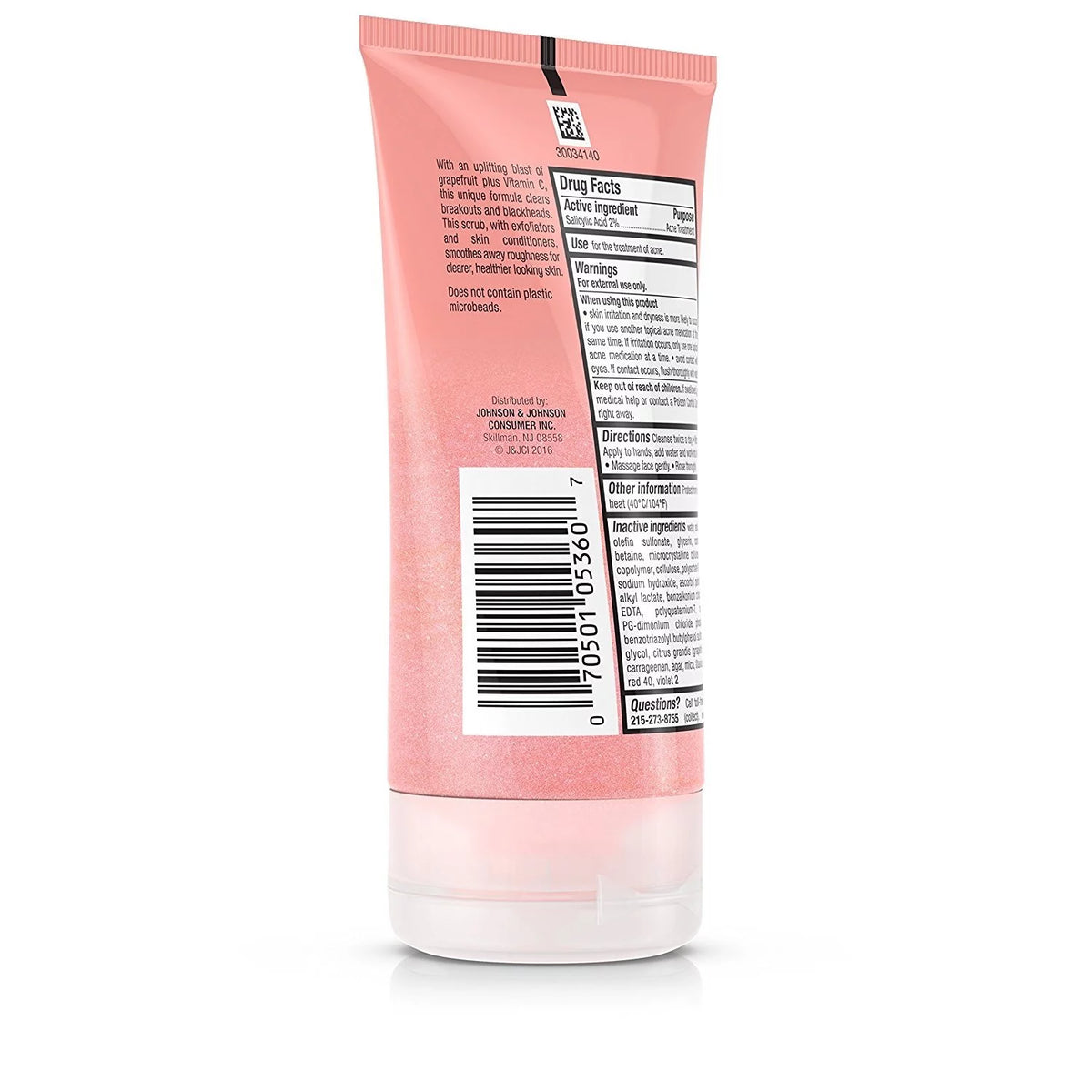 Oil-Free Acne Wash Foaming Scrub 2 oz 3 Pack K150987