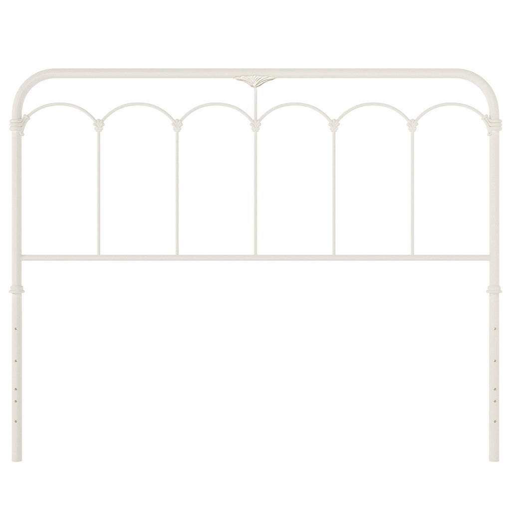 King Soft White Metal Headboard C178998