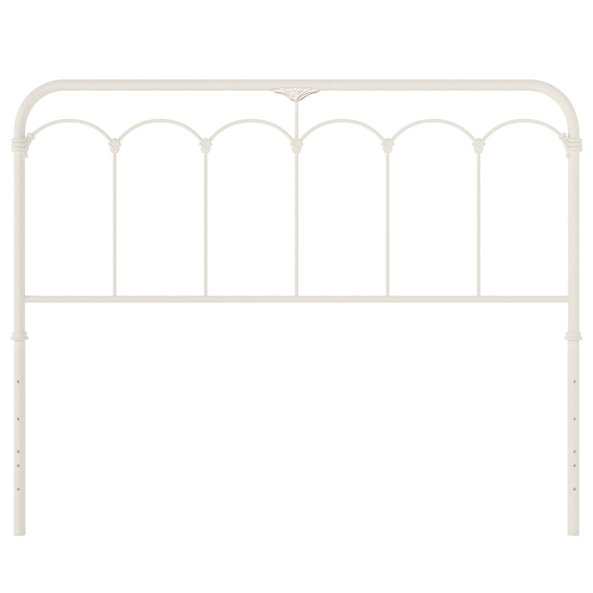 King Soft White Metal Headboard C178998